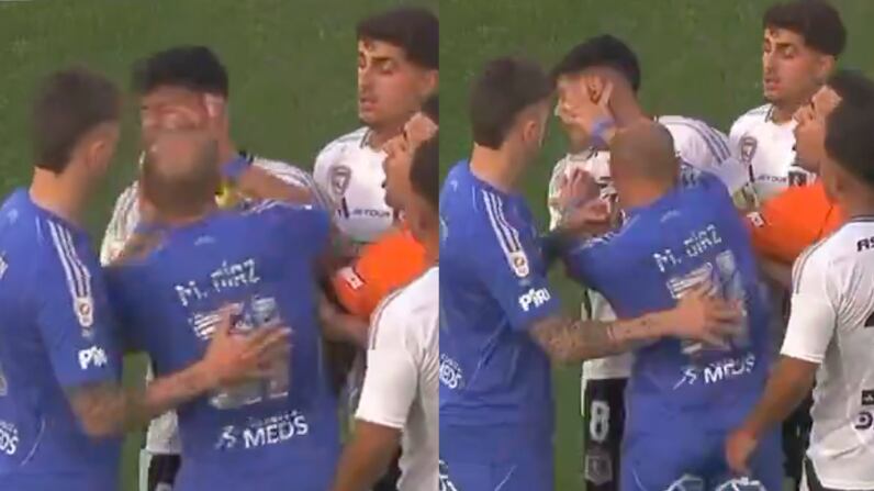 Golpe a Esteban Pavéz | Captura: TNT Sports