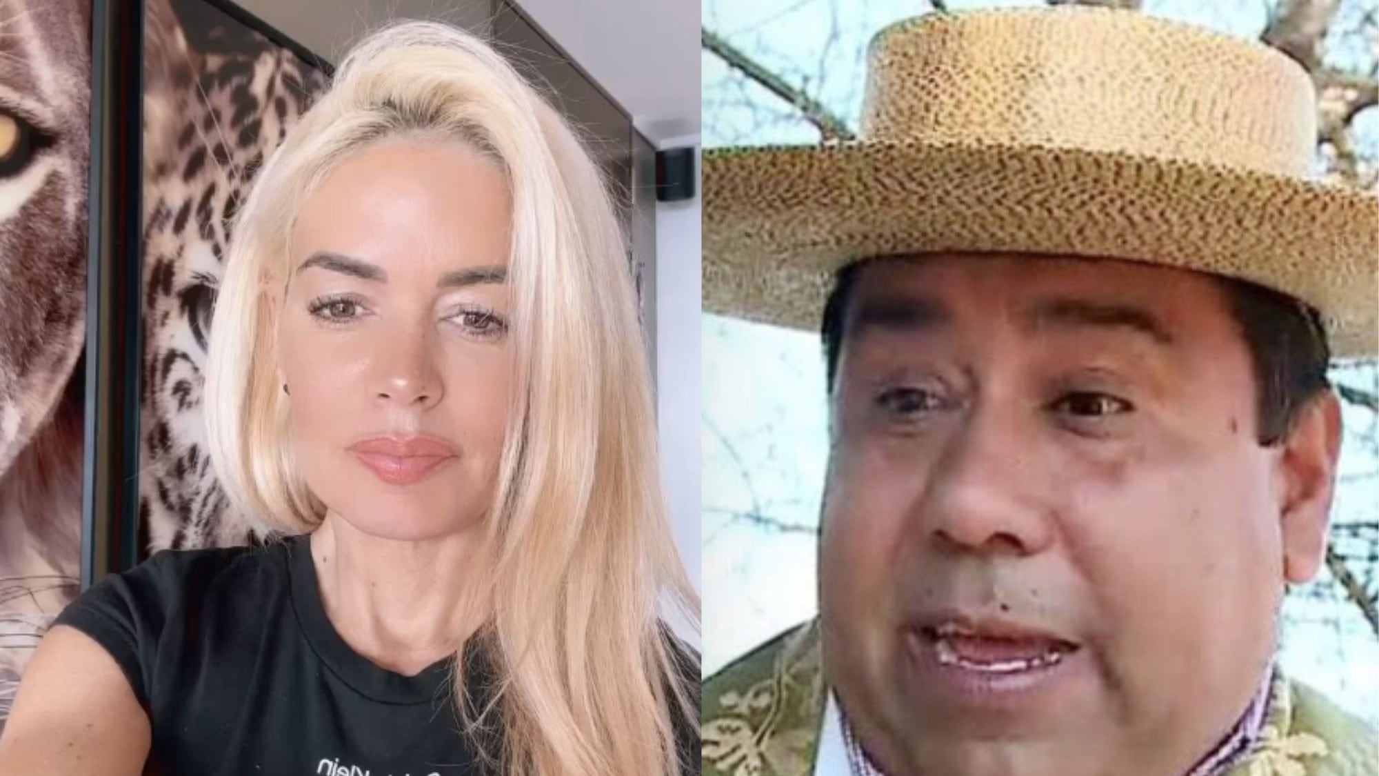 Sandy Boquita y alcalde de Colbún, Pedro Pablo Muñoz.