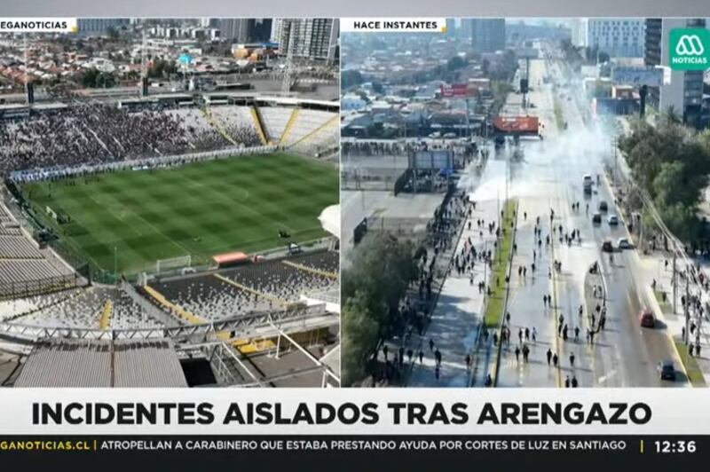 Los hinchas de Colo Colo llegaron al reducto de Macul para realizar el Arengazo previo al Superclásico del próximo sábado frente a la U.