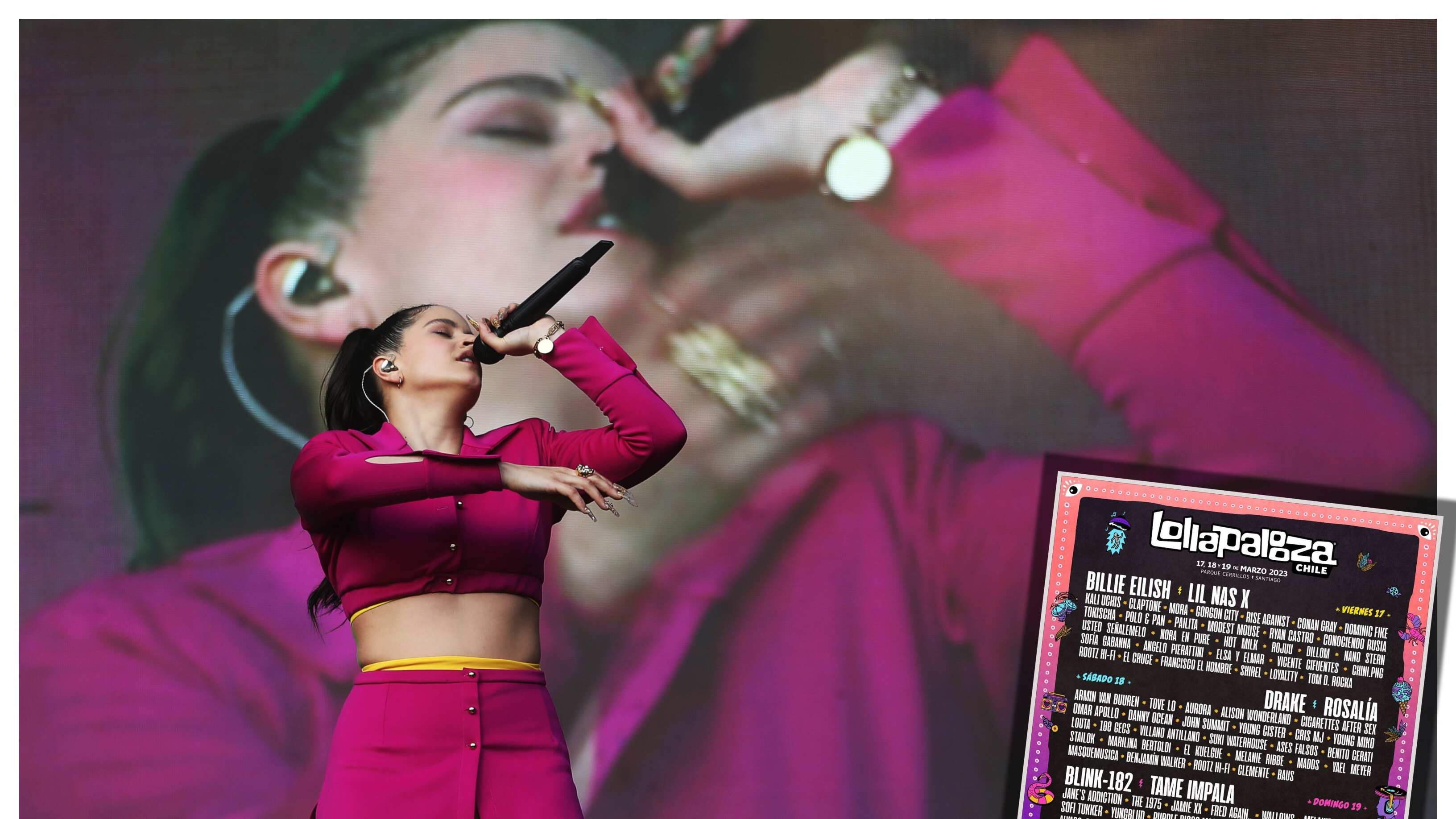 La artista española fue programada para el sábado 18 de marzo del próximo año en Lollapalooza Chile.