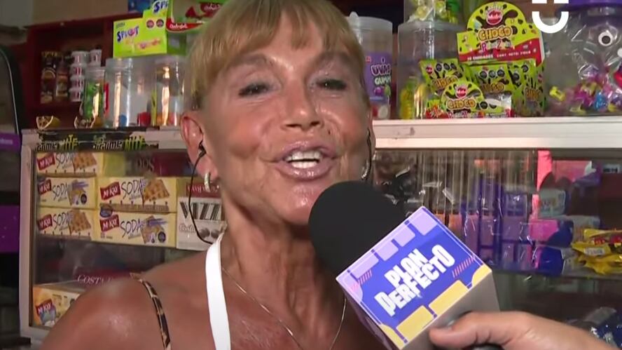 Pilar Cox con delantal puesto muestra sus días en el almacén que atiende: “La vida me cambió harto”