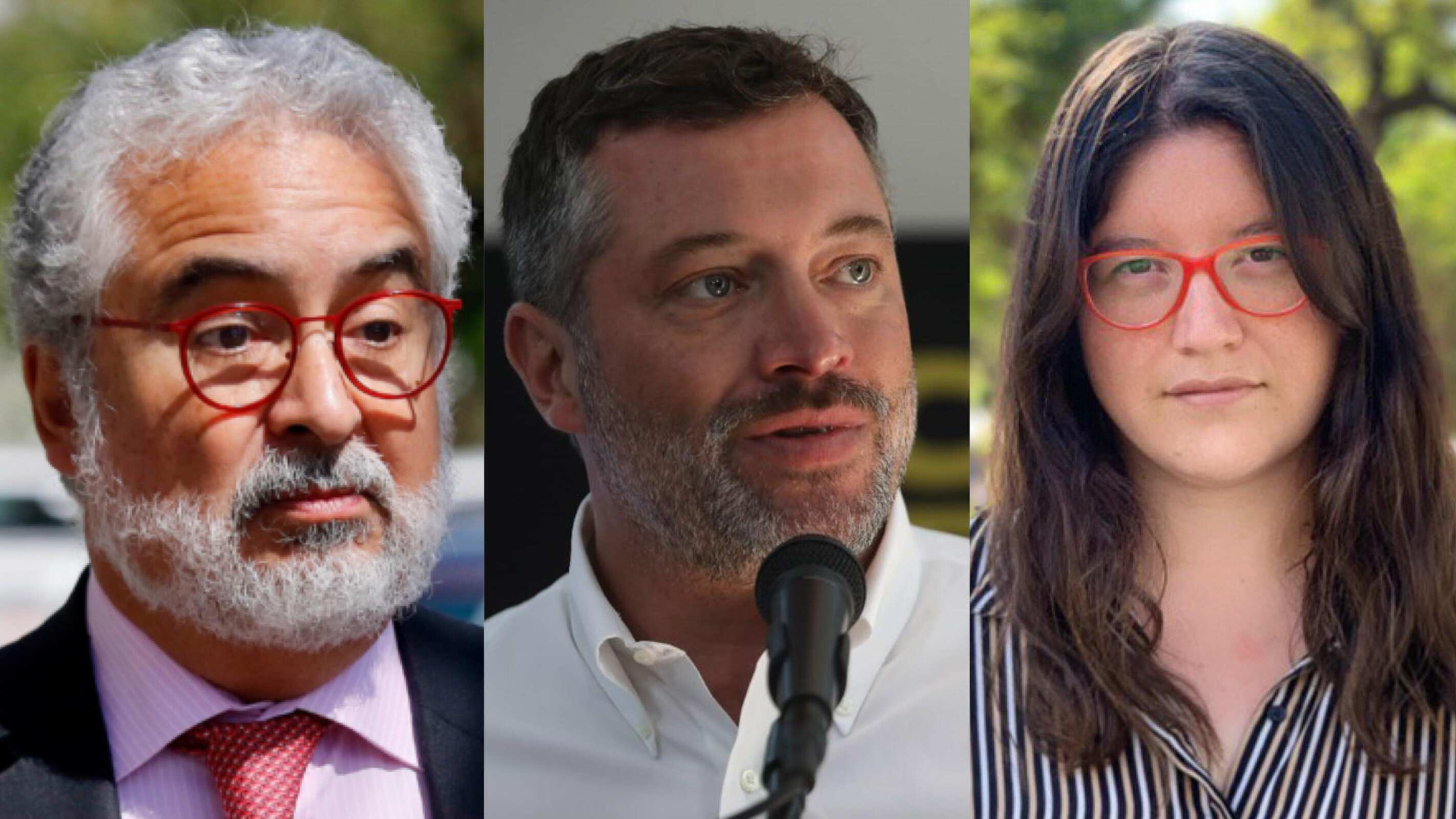 Luis Hermosilla, Sebastián Sichel y Valeria Cárcamo