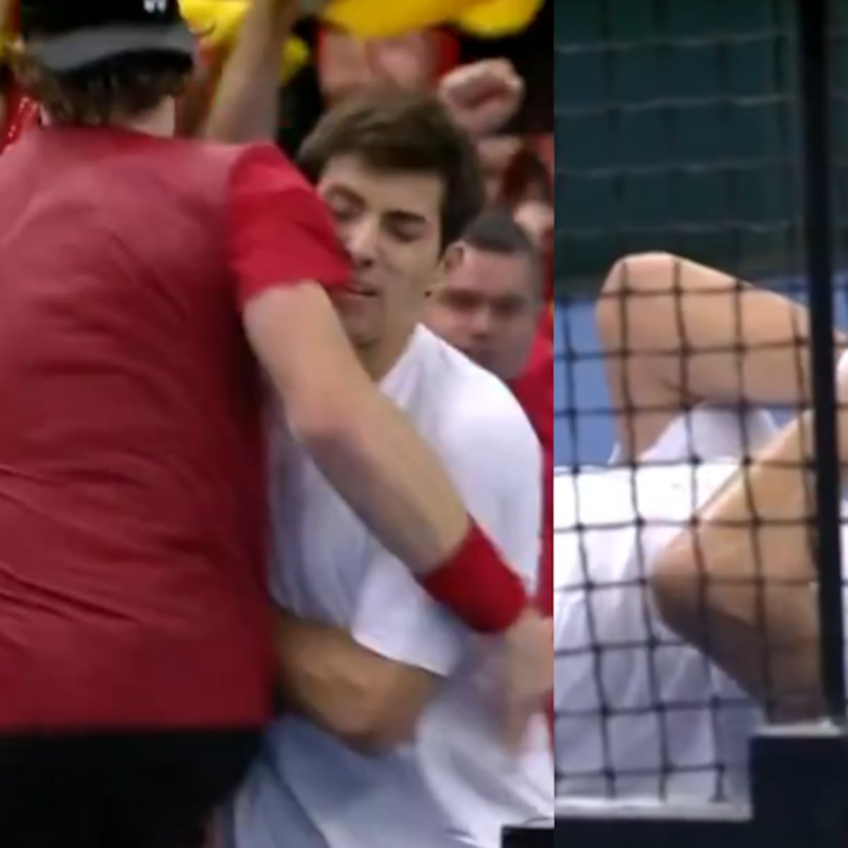 Cristian Garin se retira de Copa Davis tras negarse a volver al partido Cristian Garin se retira de Copa Davis tras negarse a volver al partido