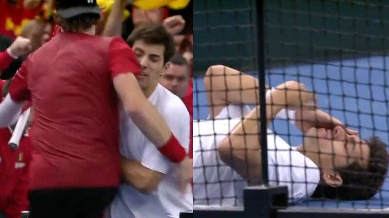 Cristian Garin y Zizou Bergs | Captura: X de @DSports