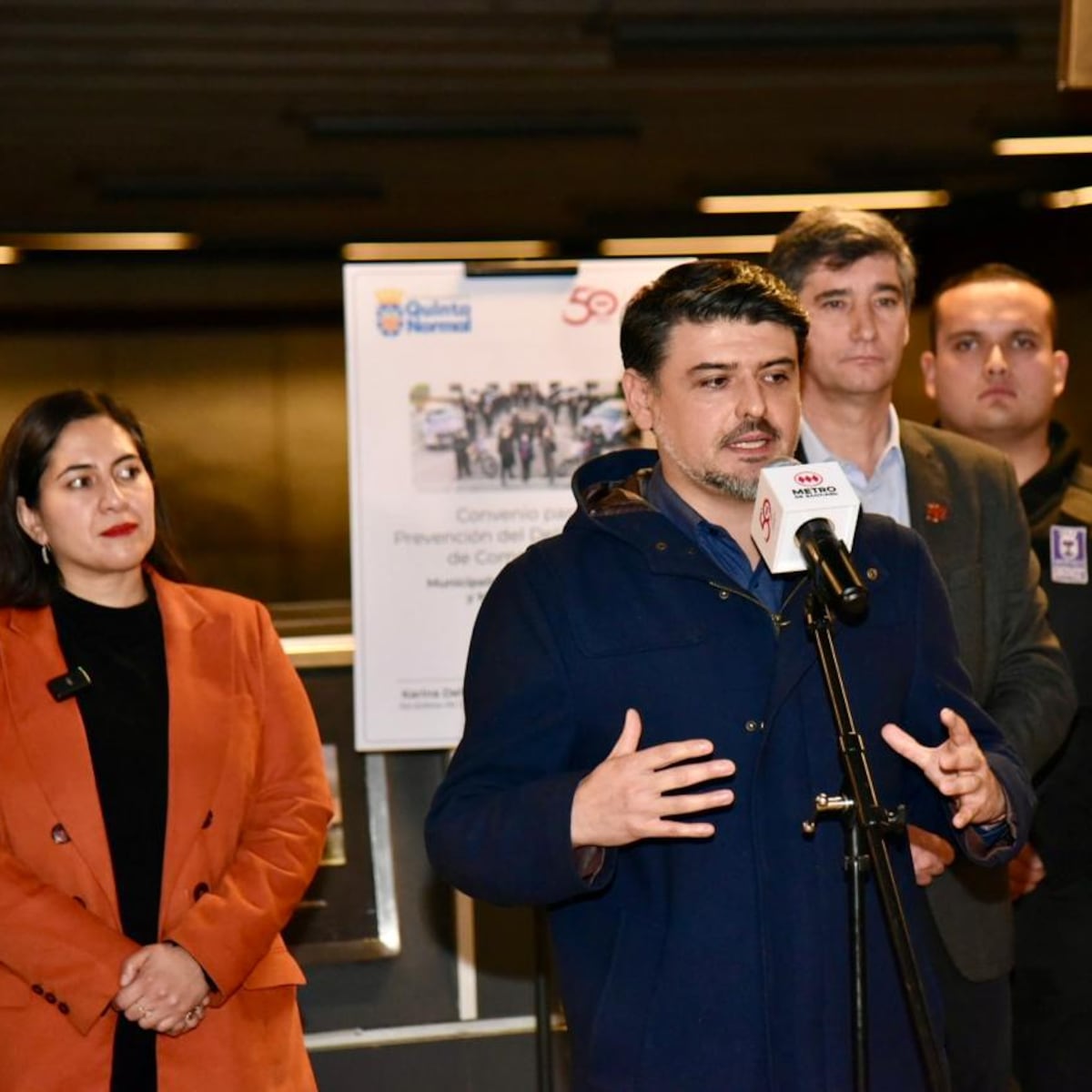 Metro refuerza plan de seguridad en Estación Central y Quinta Normal Metro refuerza plan de seguridad en Estación Central y Quinta Normal