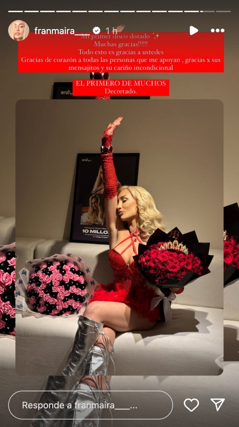 Historia de Fran Maira | Fuente: Instagram @franmaira___