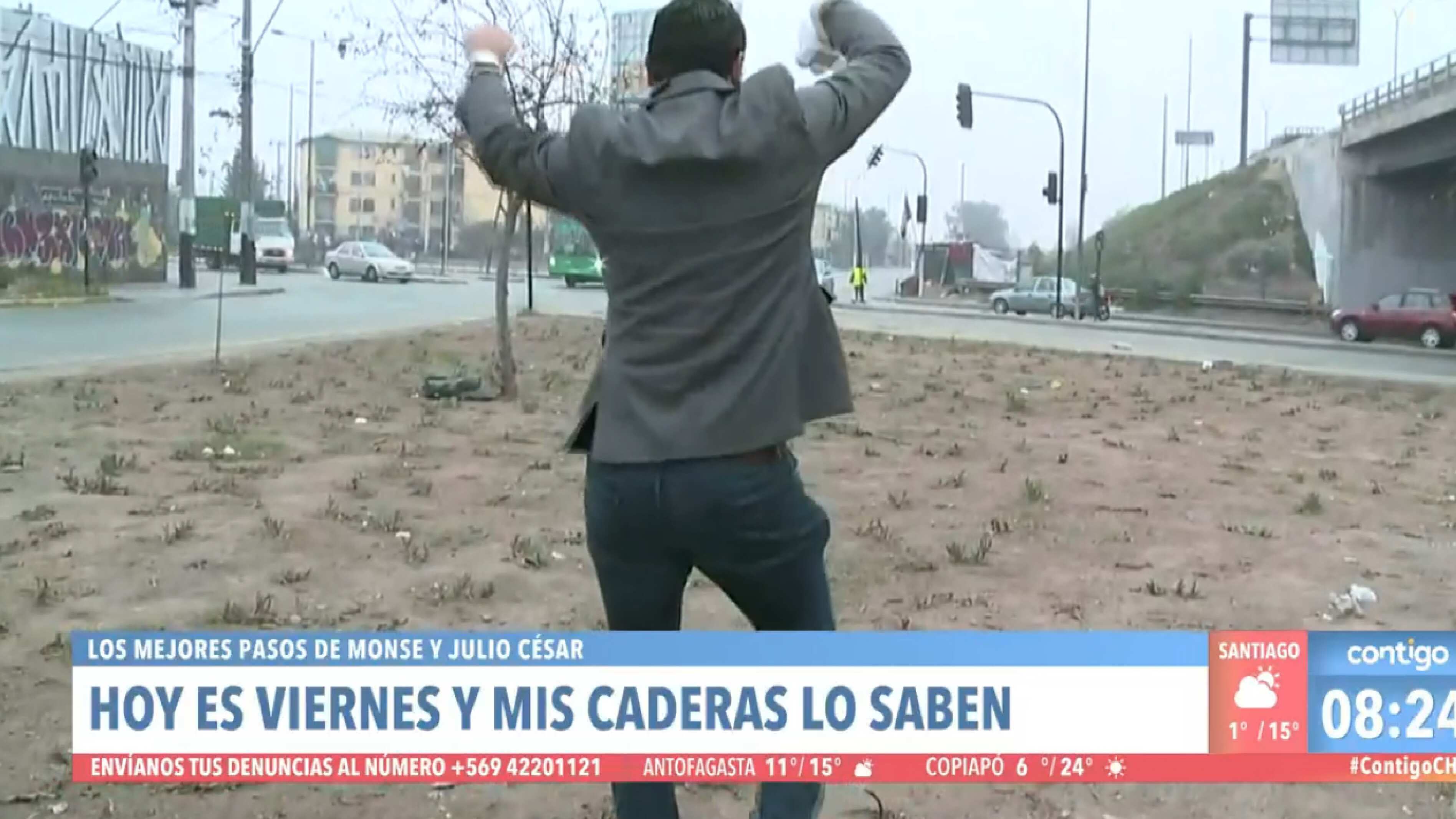 Julio Cesar: esta fue la rutina que lo hizo reír.