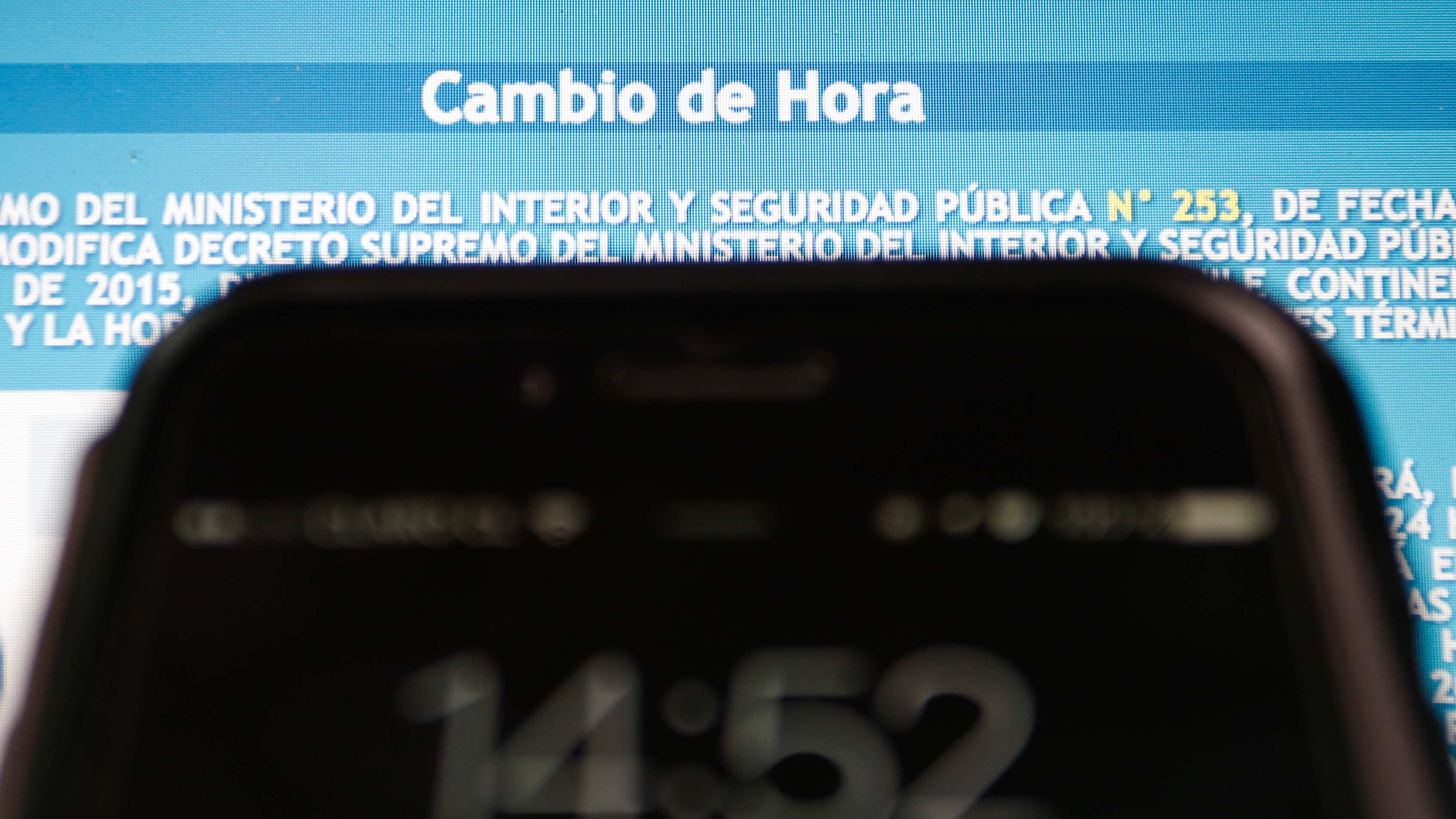 Cambio de hora en Chile