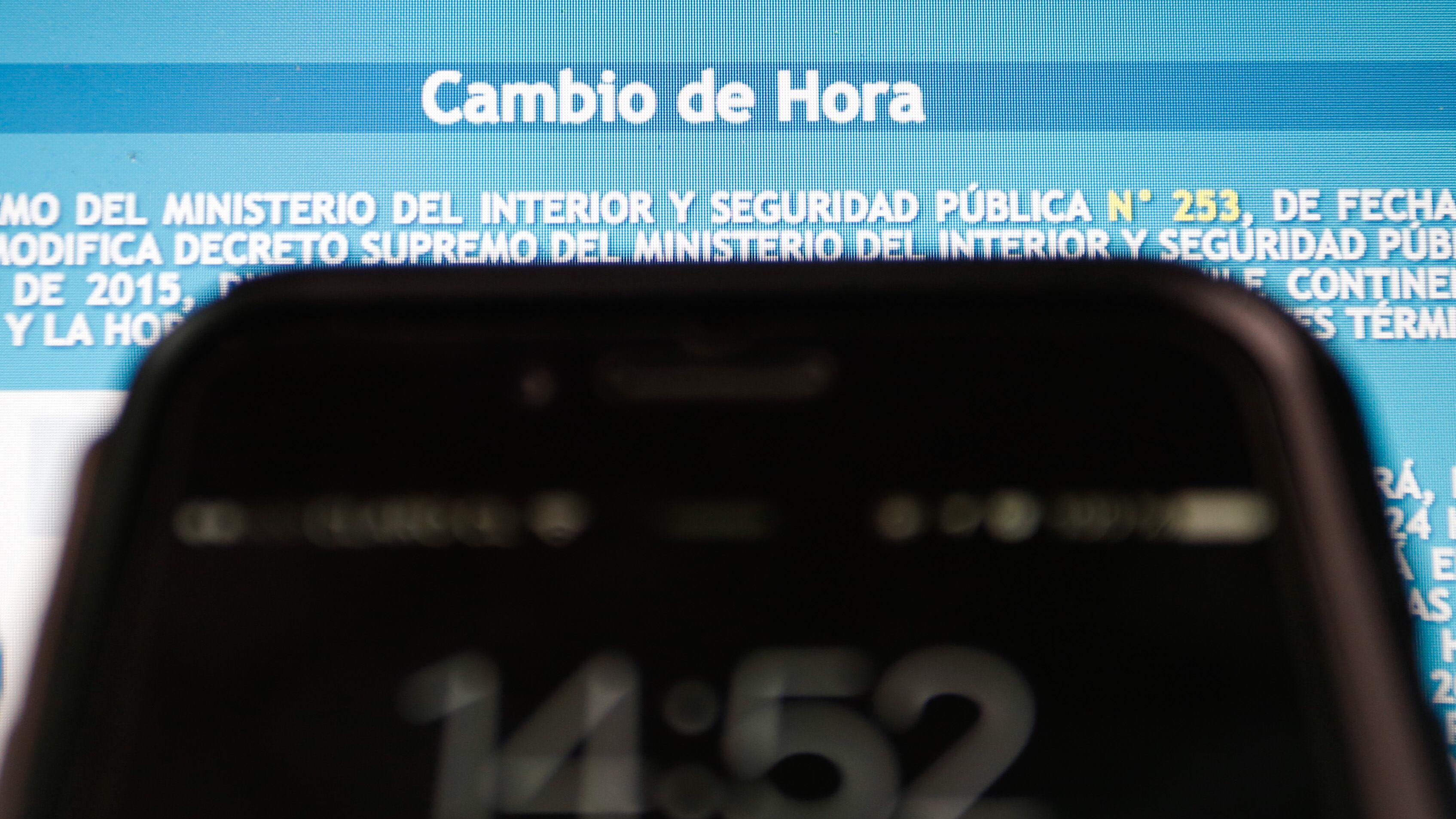 Cambio de hora en Chile