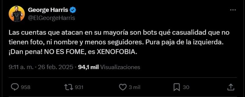 El humorista venezolano acusó que hubo xenofobia en su contra tras fracaso en el Festival de Viña.