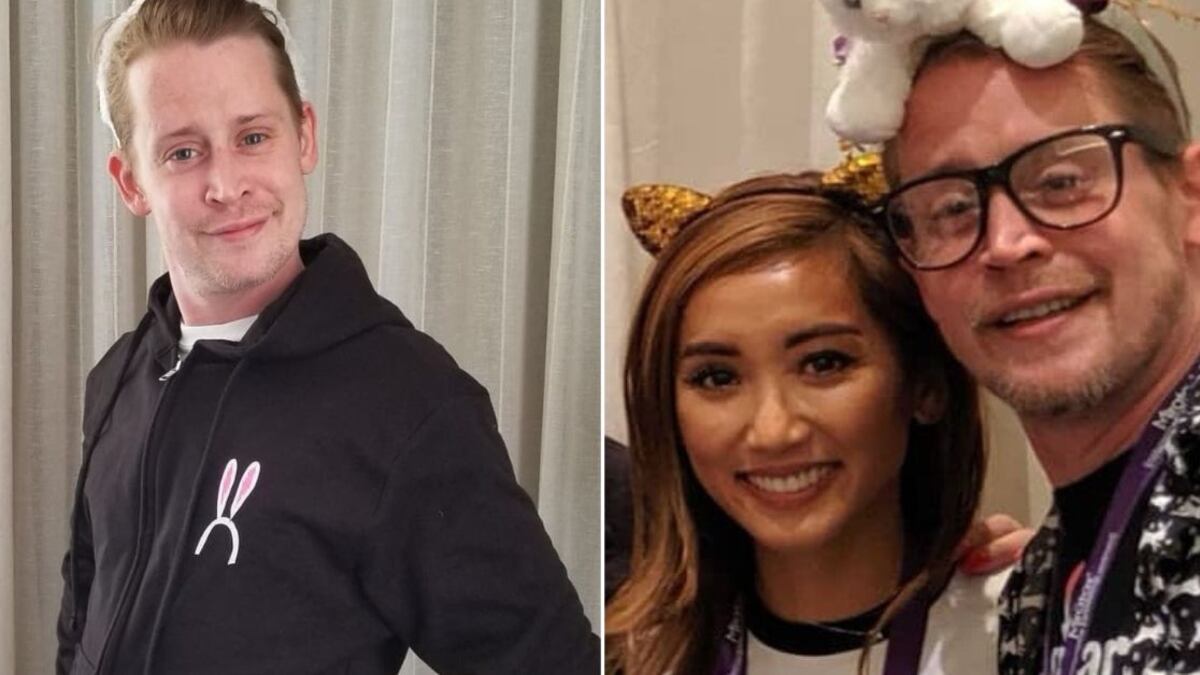 Macaulay Culkin y Brenda Song tuvieron un tierno paseo familiar para celebrar el día de Pascua.