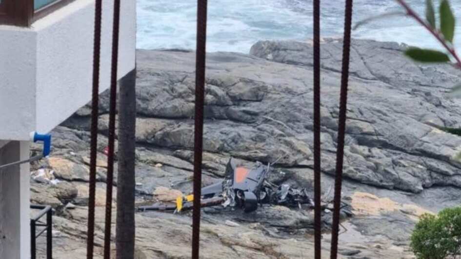 Dos personas murieron tras caída de helicóptero en Zapallar