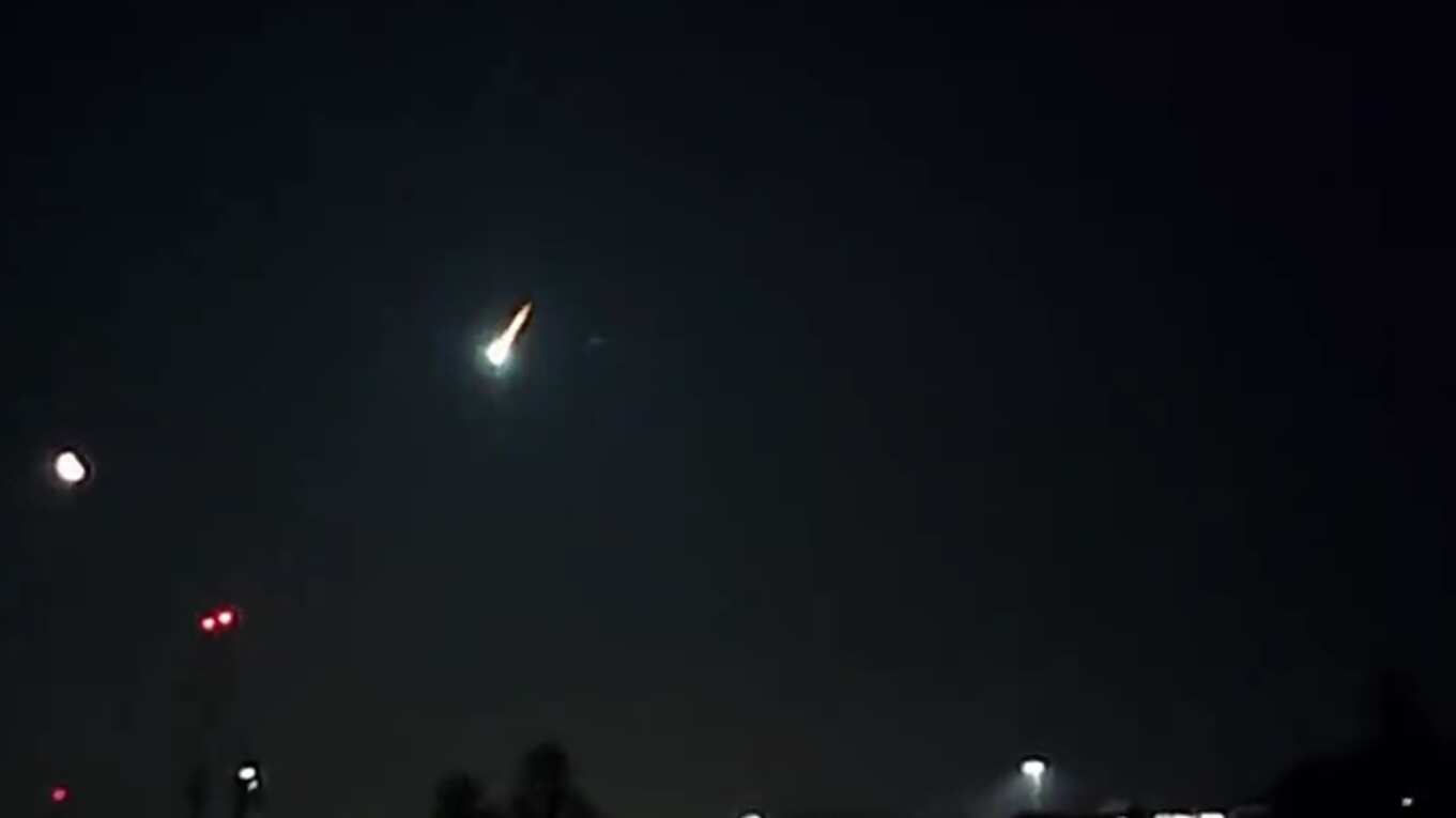 Asteroide visto en Europa | Foto: Captura / Twitter