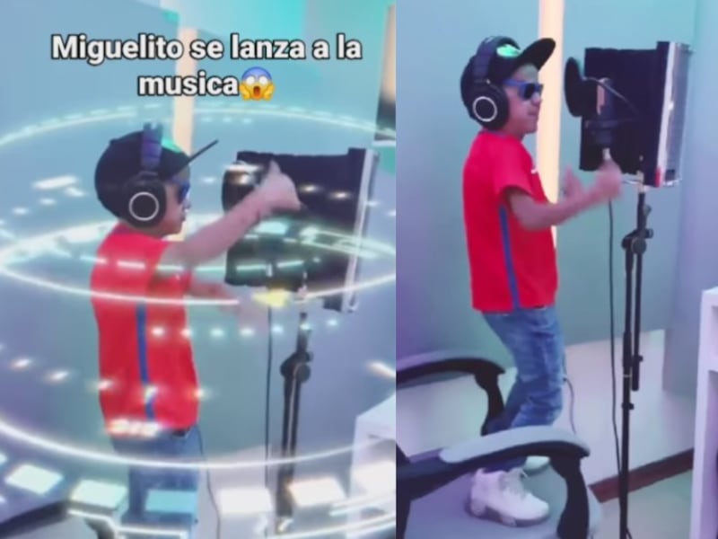 “Con el chico hasta abajo”: Miguelito reggaetonero presenta un adelanto de su primer tema musical