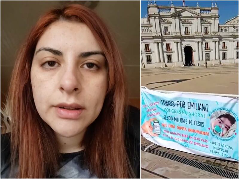 Mamá de niño con atrofia muscular espinal tipo 1 viaja con él desde Valdivia al Congreso en una lucha contra el tiempo para obtener costoso medicamento