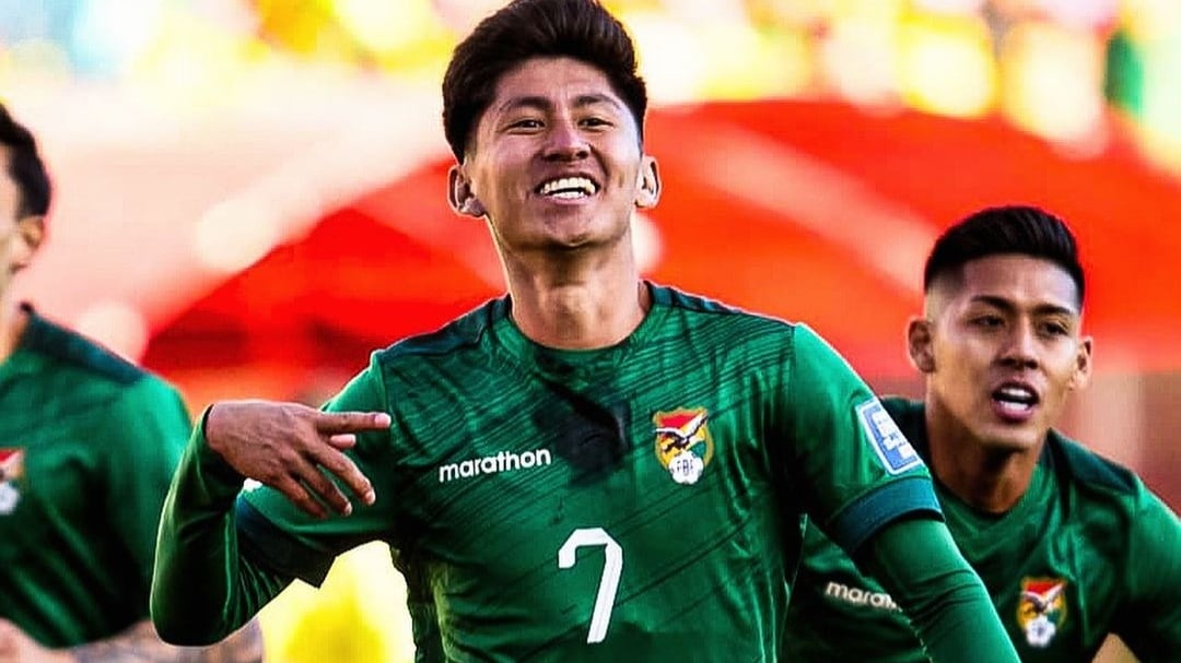 Manuel Terceros anotó en el partido ante Colombia.