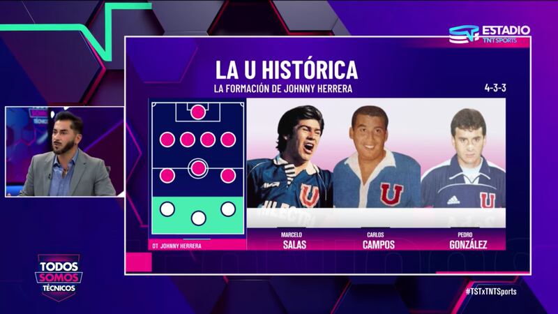 Johnny Herrera eligió un 4-3-3 para su once histórico