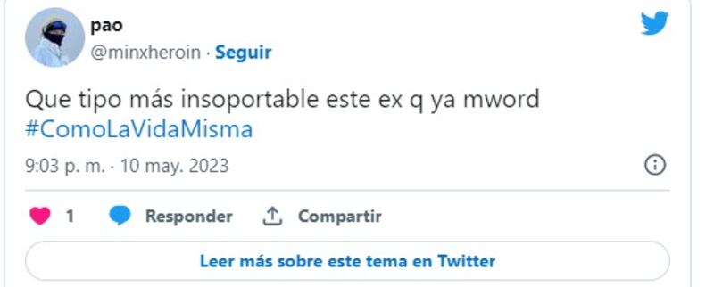 Captura de Twitter