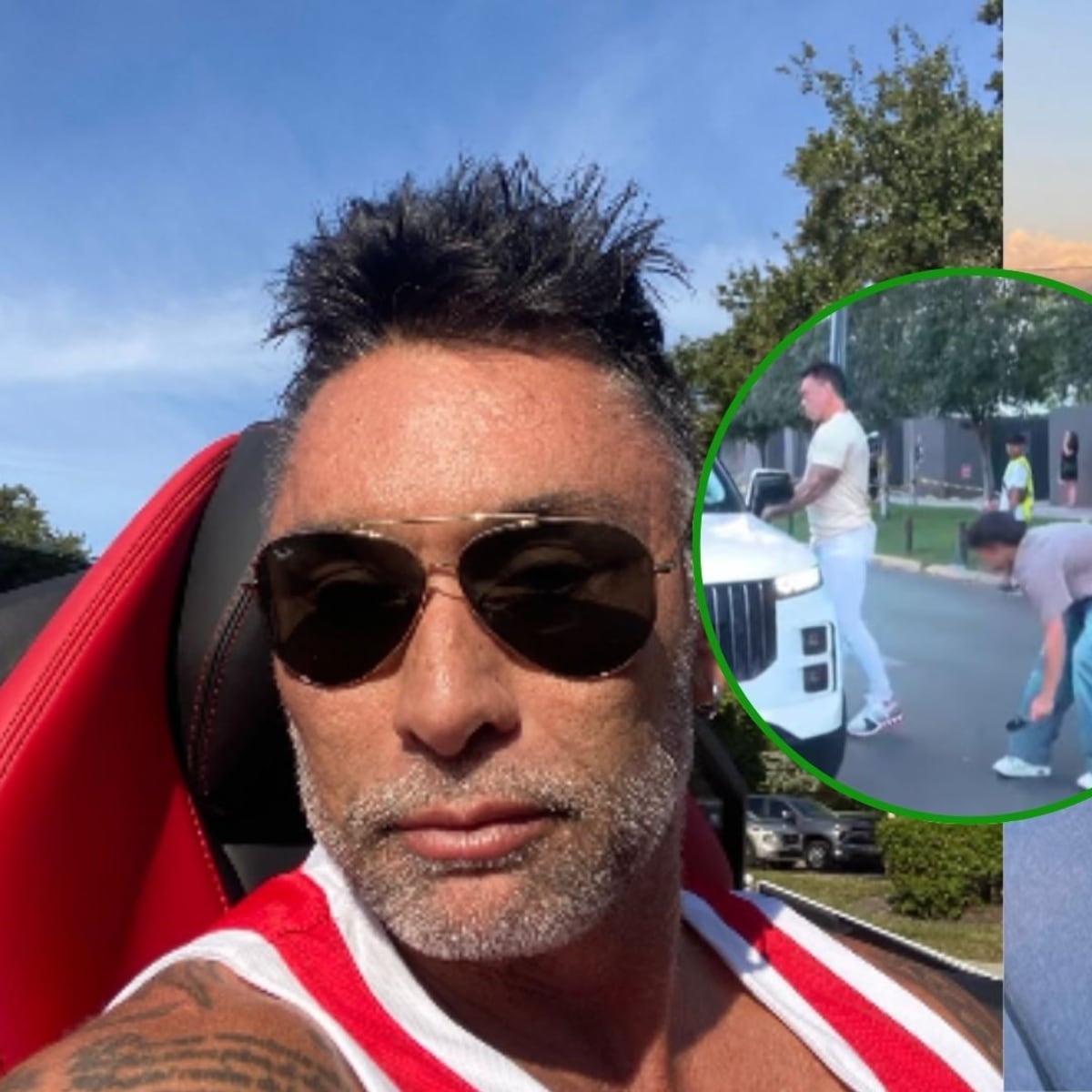 Marcelo Ríos reacciona ante preguntas con su nueva pareja Marcelo Ríos reacciona ante preguntas con su nueva pareja