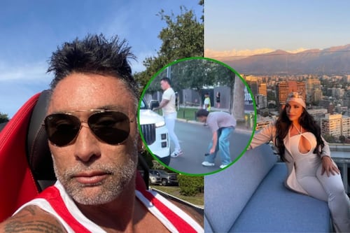 Micrófono al suelo: captan reacción de Marcelo Ríos al ser abordado con su nueva pareja