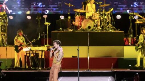 Harry Styles en Chile | Captura: DG Medios