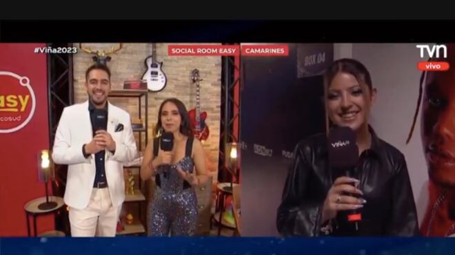 Ignacia Antonia despacho en el Festival de Viña del Mar | Captura: Televisivamente