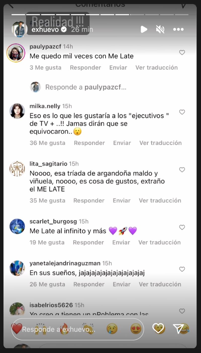 Historias de Daniel Fuenzalida | Fuente: Instagram