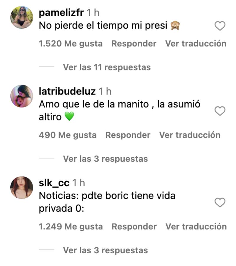 Comentarios video del Presidente Boric | Captura: Instagram de Prensa Chilena