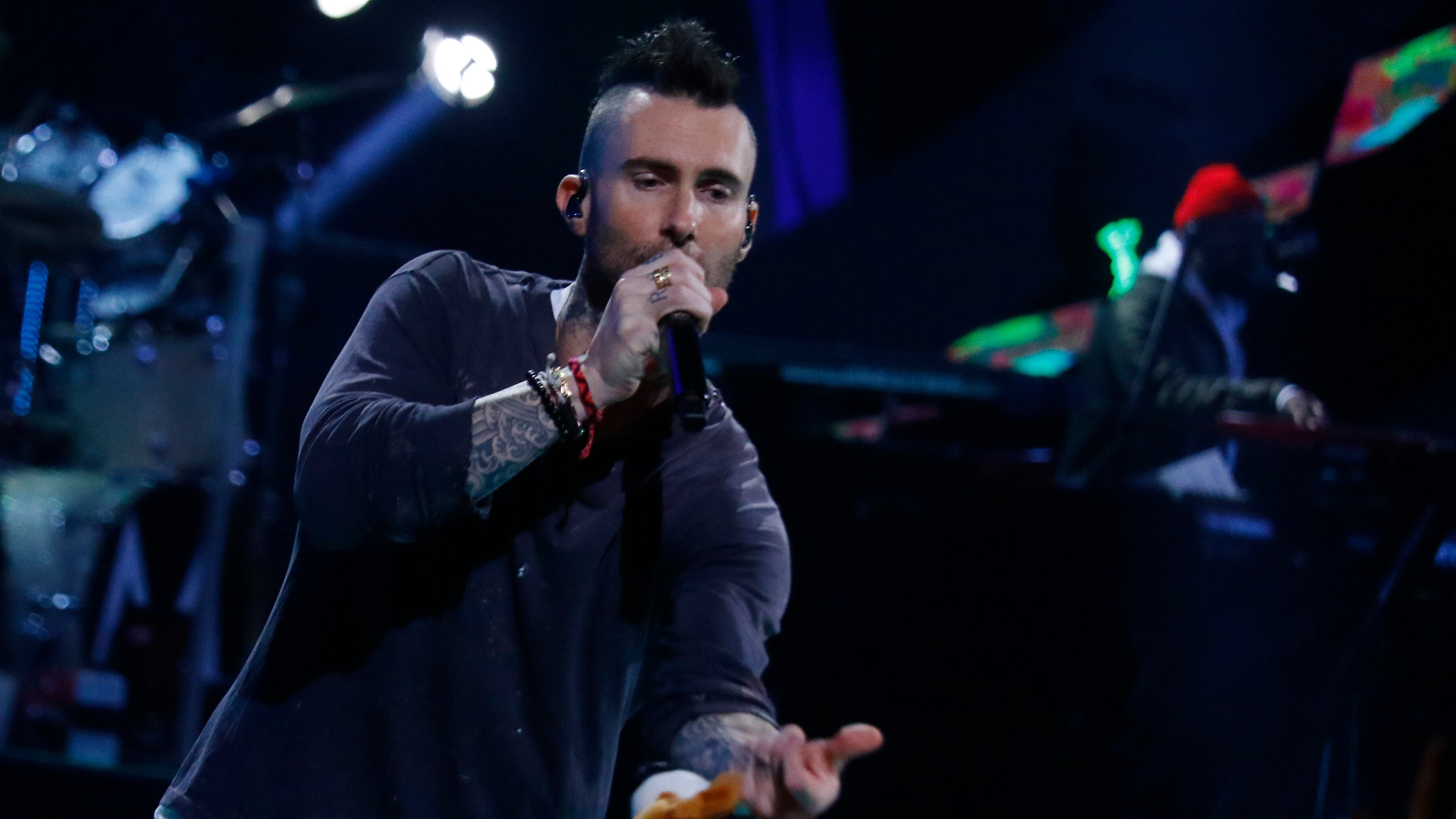 Adam Levine en el Festival de Viña del Mar.