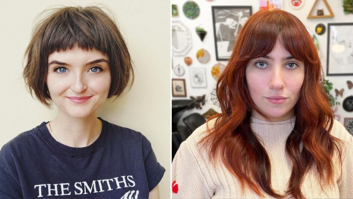 Hay una cantidad casi infinita de cortes de pelo con flequillo