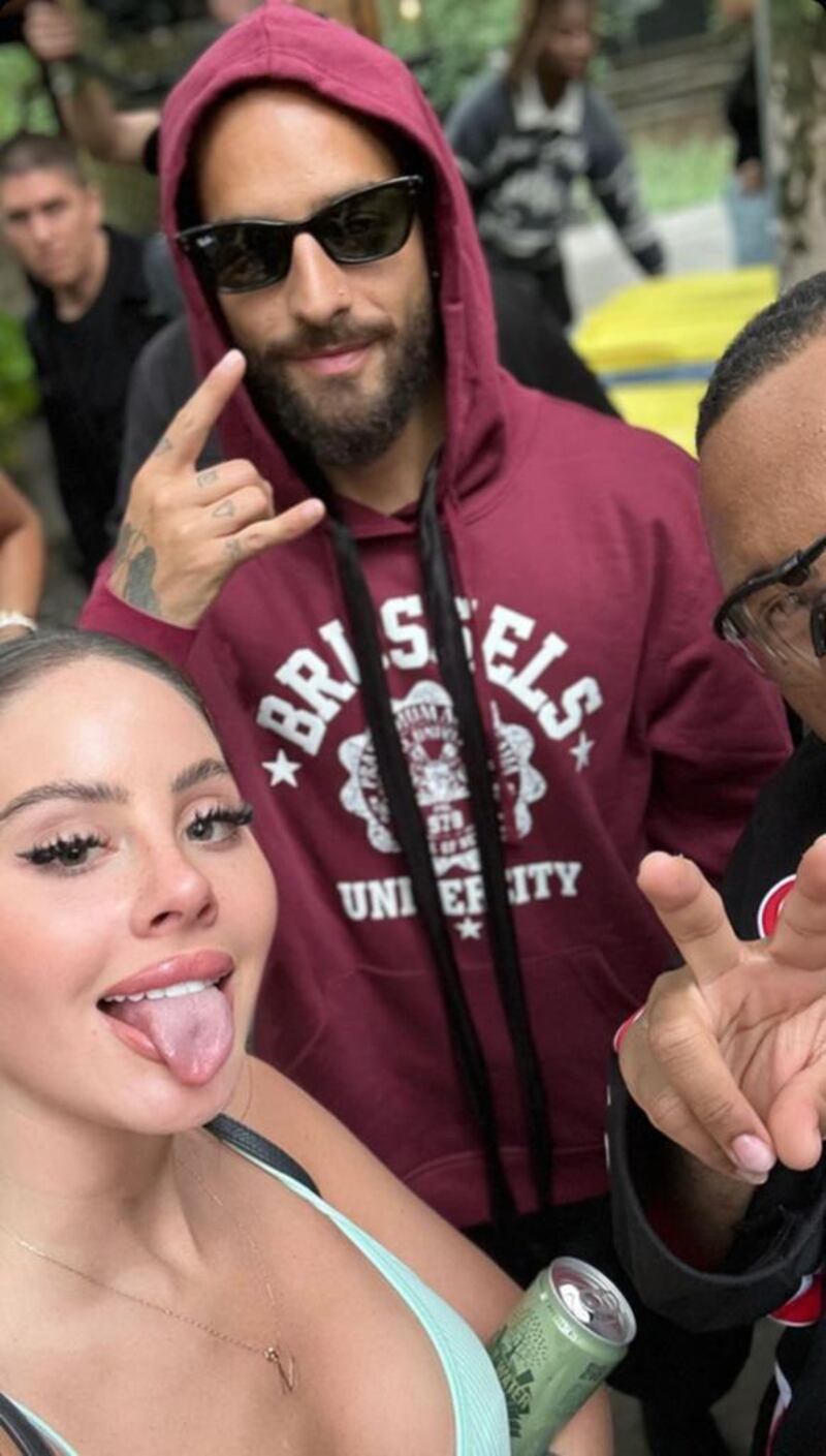 Ignacia Michelson tuvo un inesperado encuentro con Maluma en Europa