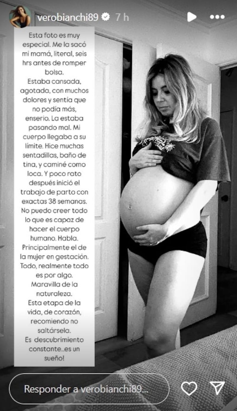 La periodista tuvo a su hijo este martes 24 de junio.
