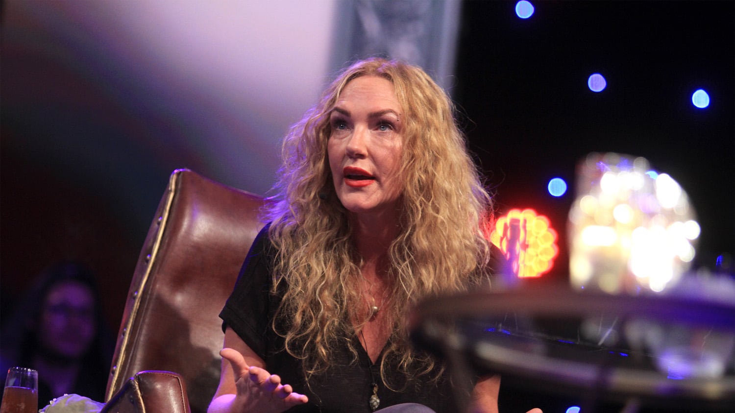 La actriz fue una de las invitadas al programa "El purgatorio".