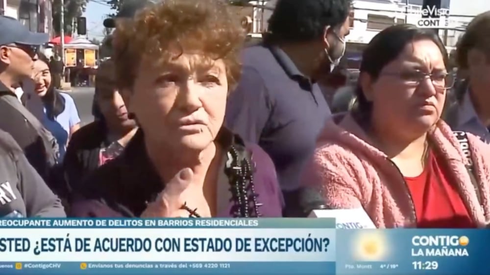 Vecina de Puente Alto | Captura: Chilevisión