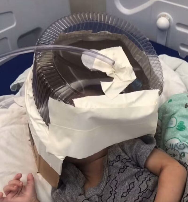 Embalaje torta en hospital de Brasil | Fuente: G1