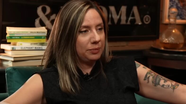 Pam Pam en el podcast Entre broma & broma.