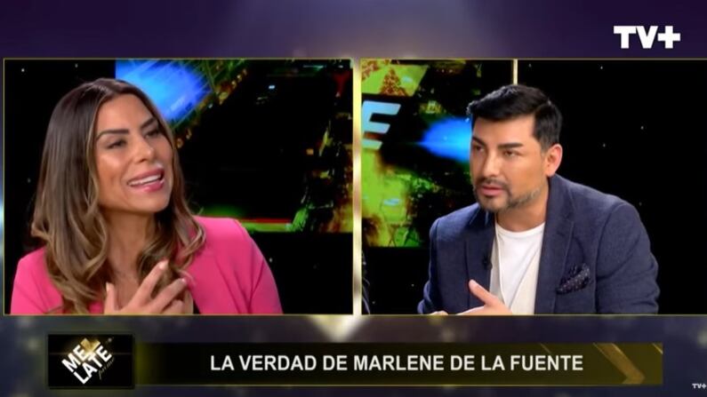 Marlene de la Fuente tuvo un tenso momento con Andrés Caniulef en el programa "Me Late Prime".