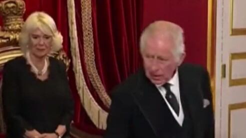 Pantallazo proclamación Rey Carlos III