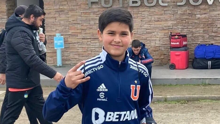 Aníbal Ortíz, arquero de la Sub 12 de la U