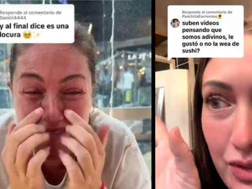 “¡Es una locura!“: Influencer argentina se vuelve viral tras llorar al probar el sushi chileno