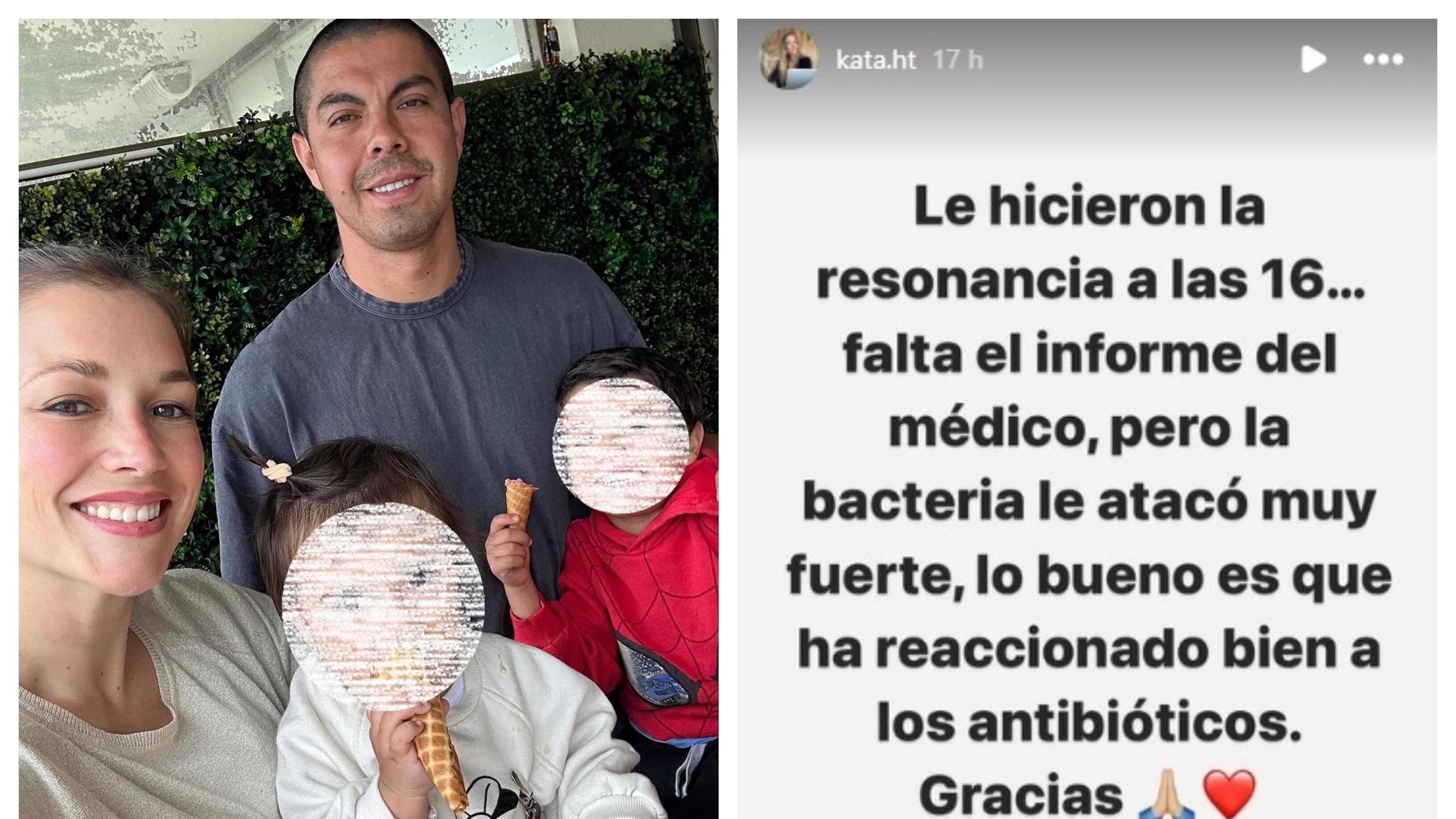 El futbolista nacional y su esposa se preocuparon luego del primer diagnóstico de su hija Emma, a quien le detectaron la bacteria asesina, que posteriormente fue declarada como la bacteria neumococo.