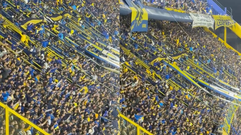 Cántico Bombonera contra chilenos | Fuente: X @Cristoffede