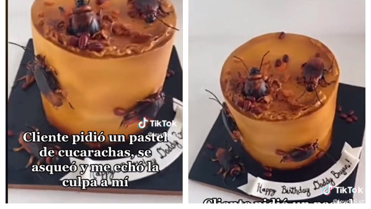 El pastel fue publicado en TikTok