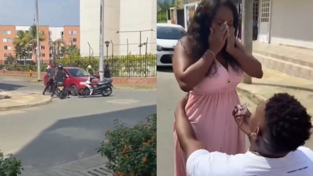 VIDEO: hombre simuló asalto armado para pedirle matrimonio a su pareja.