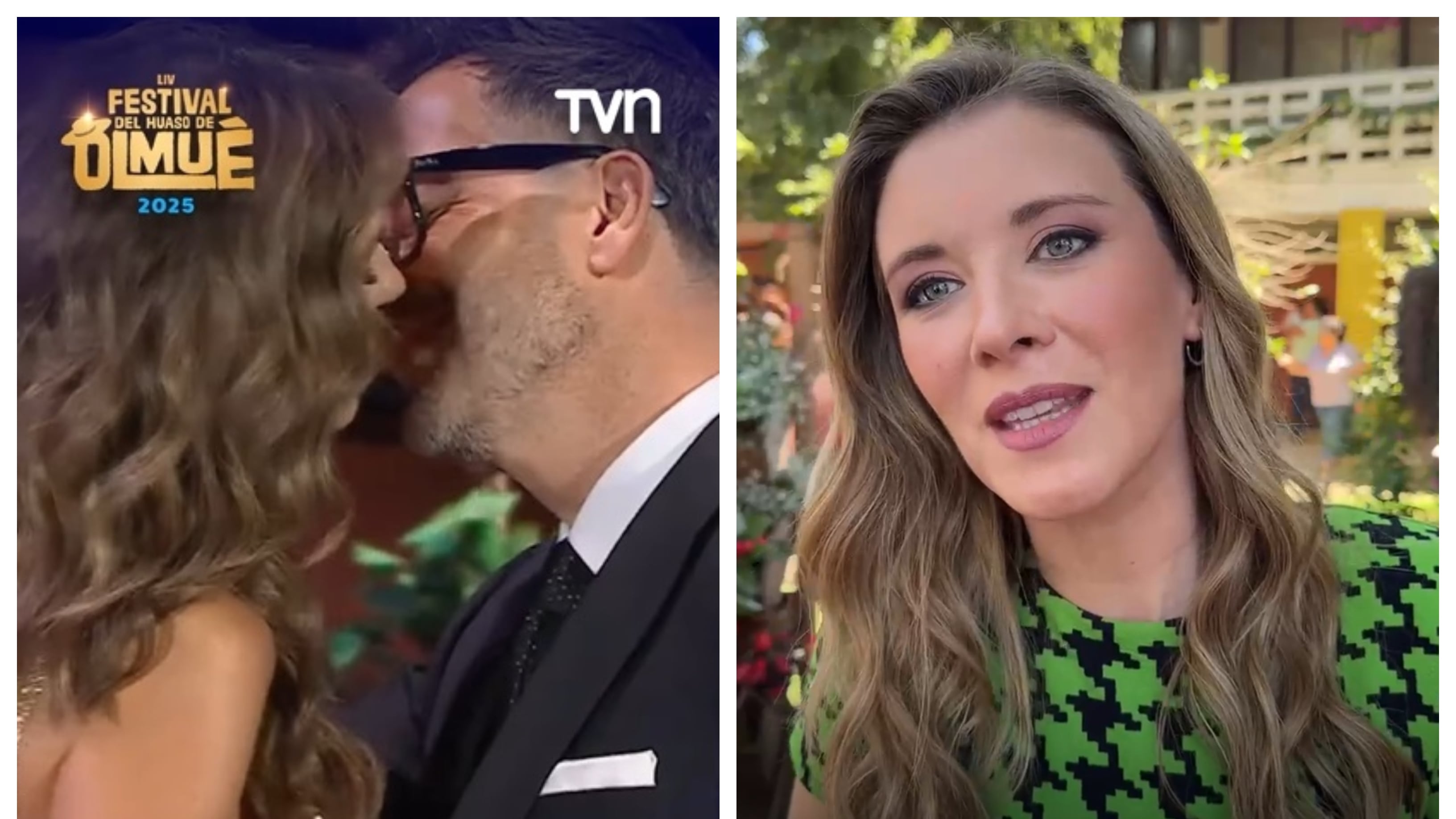 La actual figura de TVN contó detalles de su participación en la programación festivalera en el canal público, y valoró el respetuoso beso que se dieron los animadores de Olmué, Eduardo Fuentes y María Luisa Godoy.