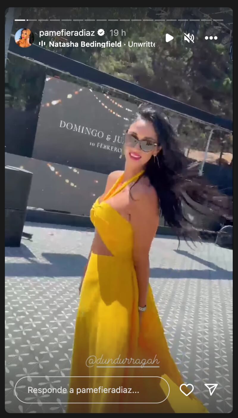 Historias de Pamela Díaz | Fuente: Instagram