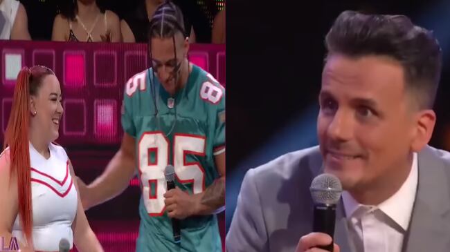 El comunicador hacia alusión a Luciano, la pareja de baile de la ex-Rojo, que no asistió al reciente matrimonio de ella con Roberto Parra a inicios de febrero.
“Está perdonado”, contestó ella, “cosas que pasan en la vida”.
“¿Qué ocurrió? Porque en algún minuto dijiste ‘no lo voy a perdonar jamás’”, planteó el animador, poniéndole un poco de picante a la situación.
Acto seguido, el propio aludido decidió explicar: “Me tenía considerado de mucho antes para su matrimonio, pero pasó que unas dos o tres semanas antes, me salió una gira a La Serena con mi grupo folclórico; entones tuve que faltar al matrimonio”.
“En ese momento estaba un poco sentida, pero ya pasó, no importa”, remató ella.