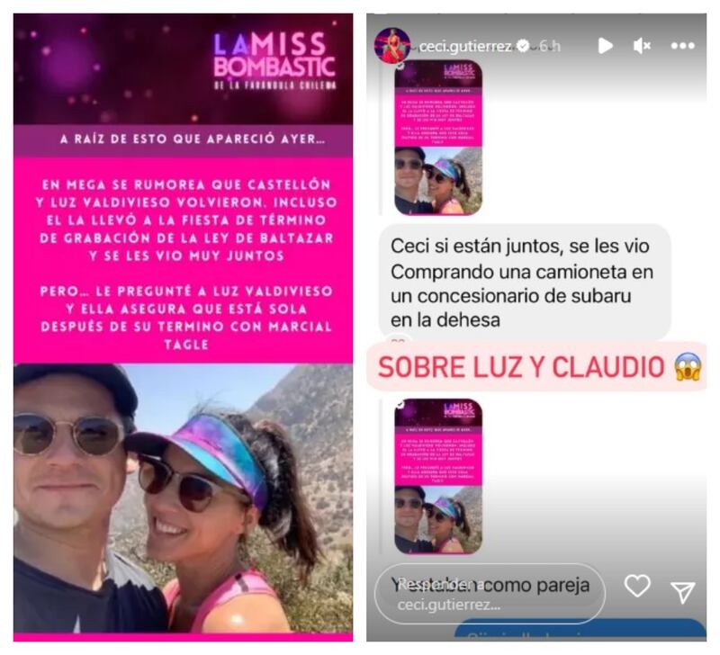 Cercamos al canal privado apuntaron a que Valdivieso y Castellón habrían retomado su antigua relación sentimental.