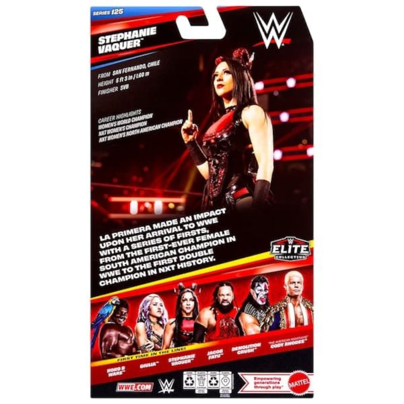 Stephanie Vaquer suma otro hito: WE y Mattel presentan su figura de colección con versión “Ángel Oscuro”