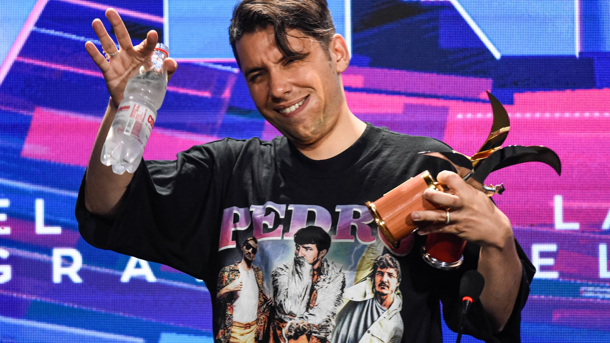 23 de Febrero del 2023 / VIÑA DEL MAR
Punto de Prensa de Fabrizio Copano posterior a su show durante la quinta noche del Festival Internacional de la Canción de Viña del Mar 2023.